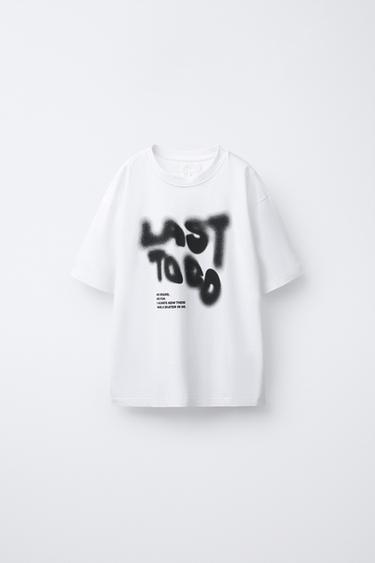 GRAFFITI PRINT T-SHIRT - White by Zara - Image 0