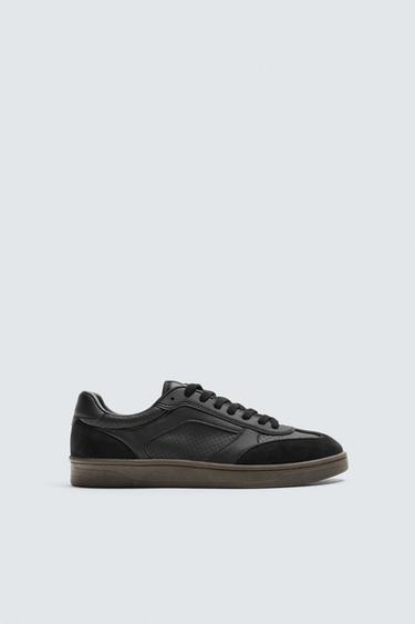 TRAINERS WITH CONTRAST SOLE - Black by Zara