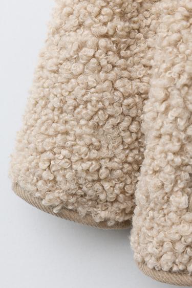 BLOUSON EFFET MOUTON AVEC BRANDEBOURGS - Beige de Zara - Image 3