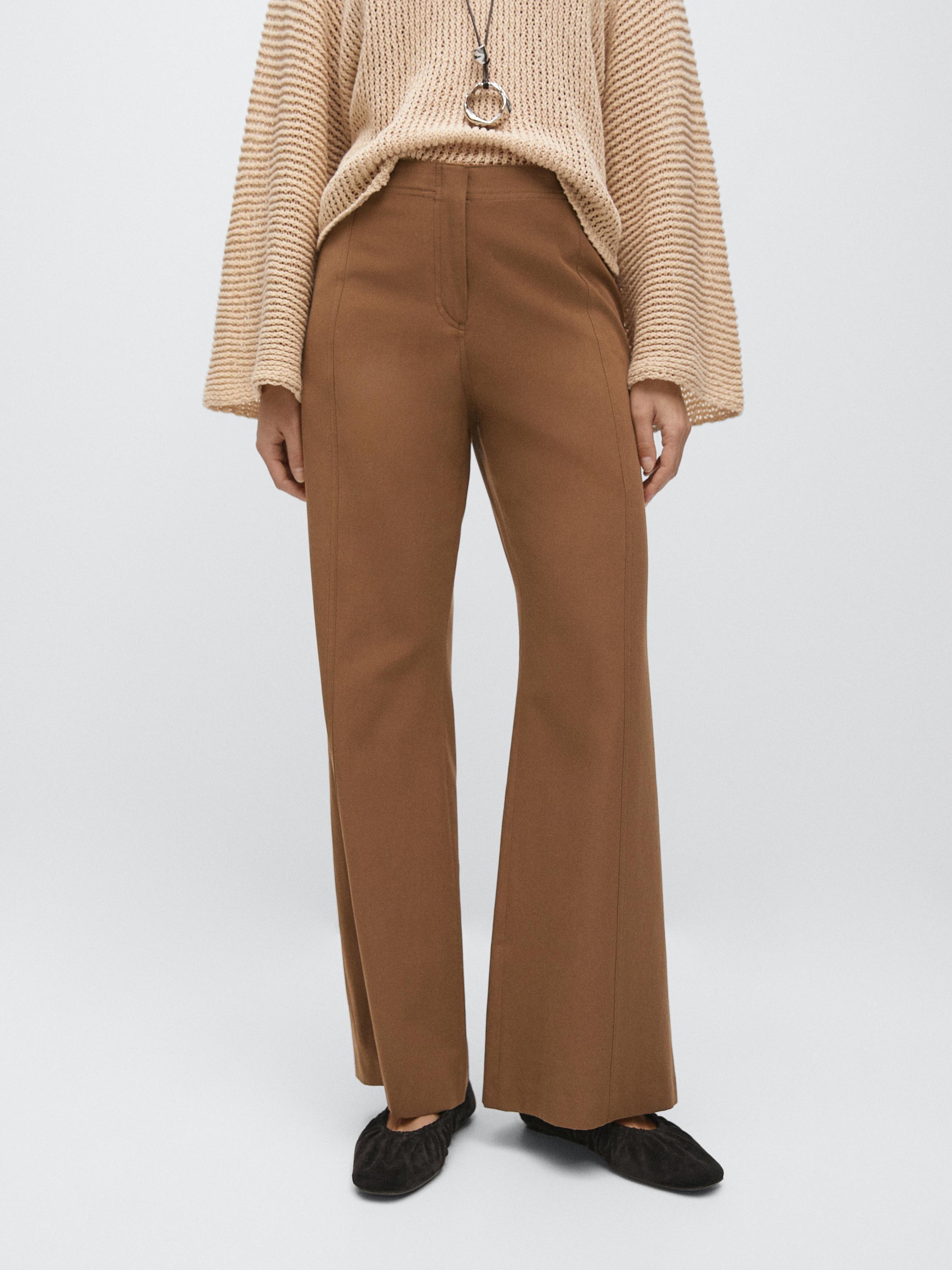 Pantalon flare avec du coton
