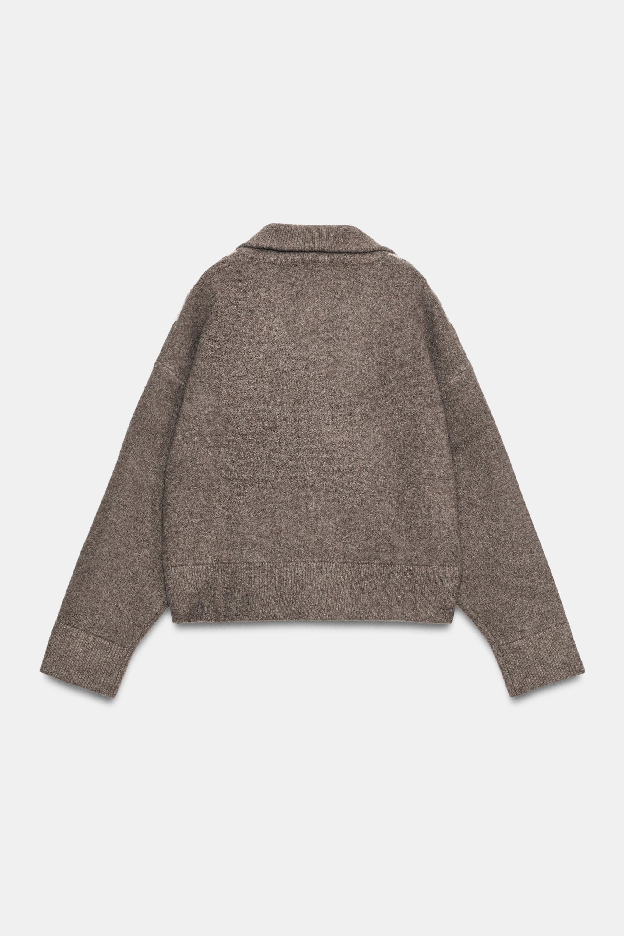 GILET EN MAILLE À LOSANGES