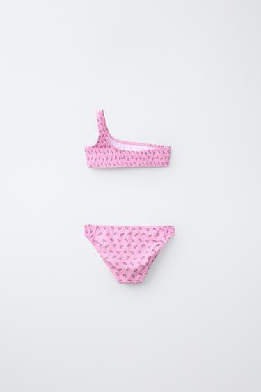 6-14 ANS/ BIKINI NID D'ABEILLE FLEURS - Rose de Zara - Image 1