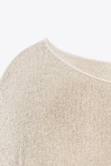 RUSTIC COTTON T-SHIRT - Golden by Zara - Image 5