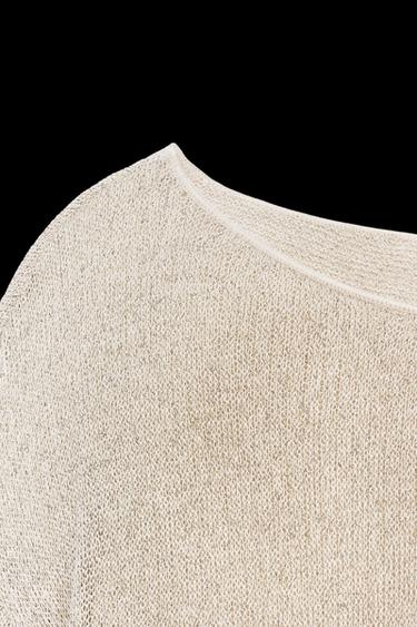 RUSTIC COTTON T-SHIRT - Golden by Zara