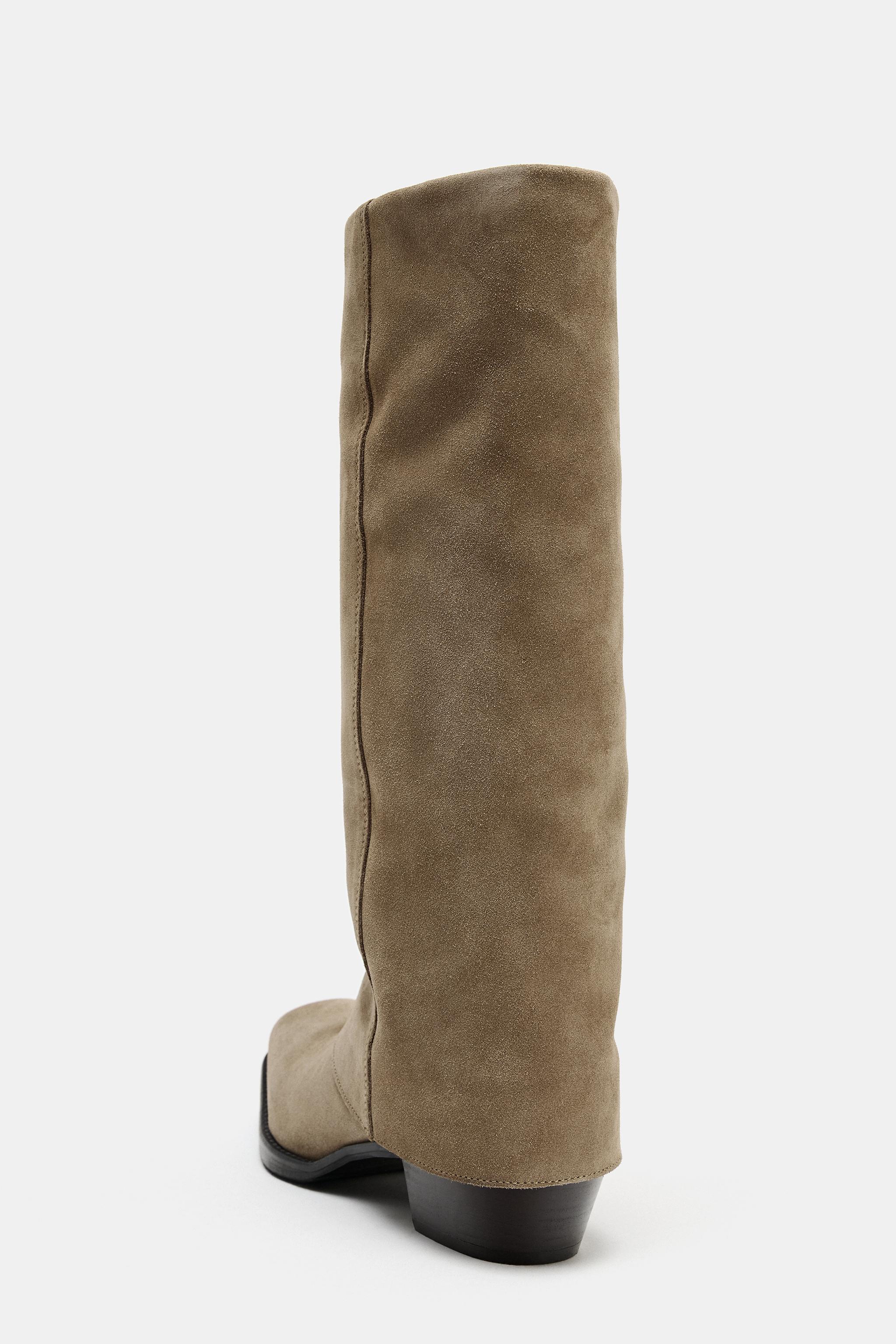 SPLIT LEATHER BOOTS