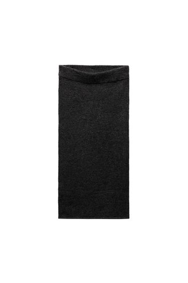 PLAIN KNIT MIDI SKIRT