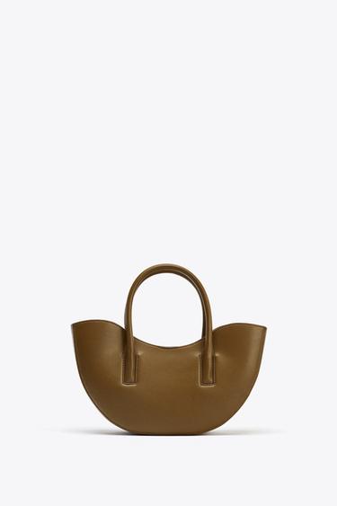 Zara OVAL MINI SHOPPER - Green - Image 0