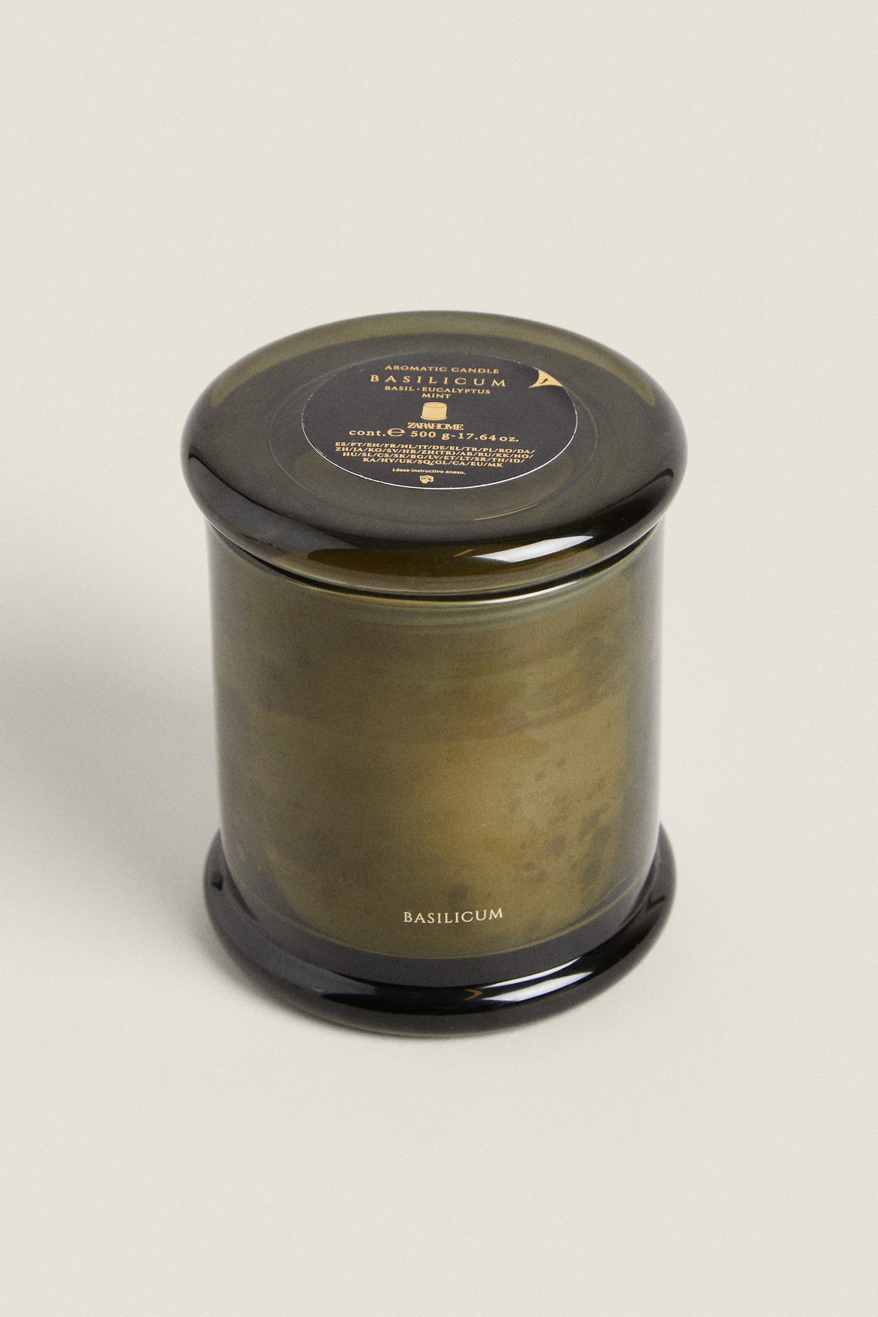 (500 G) BASILICUM SCENTED CANDLE — Mint