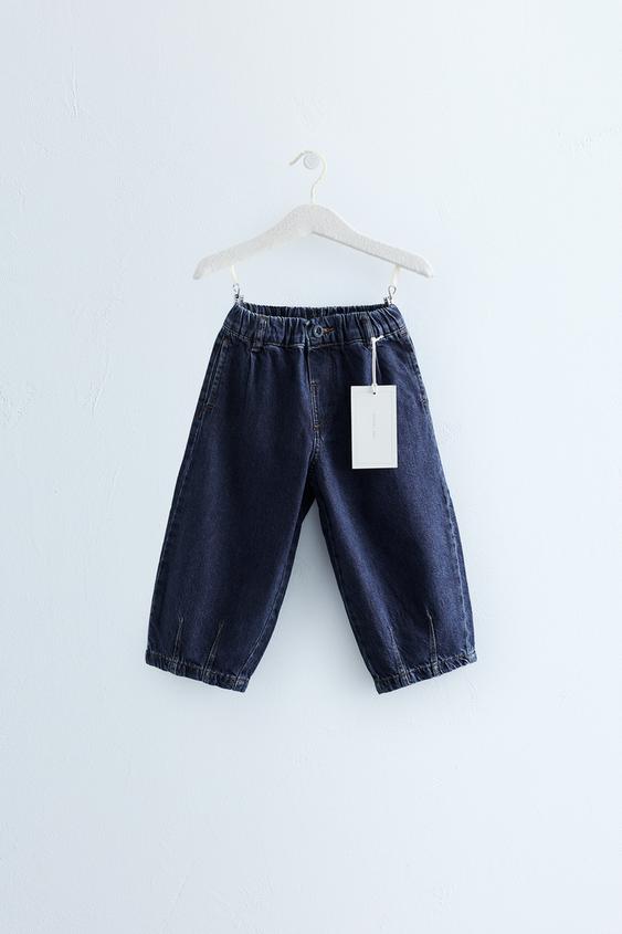 ZARA TIMELESS – STRAIGHT-JEANS MIT ABNÄHERN - Indigoblau von Zara - Bild 0