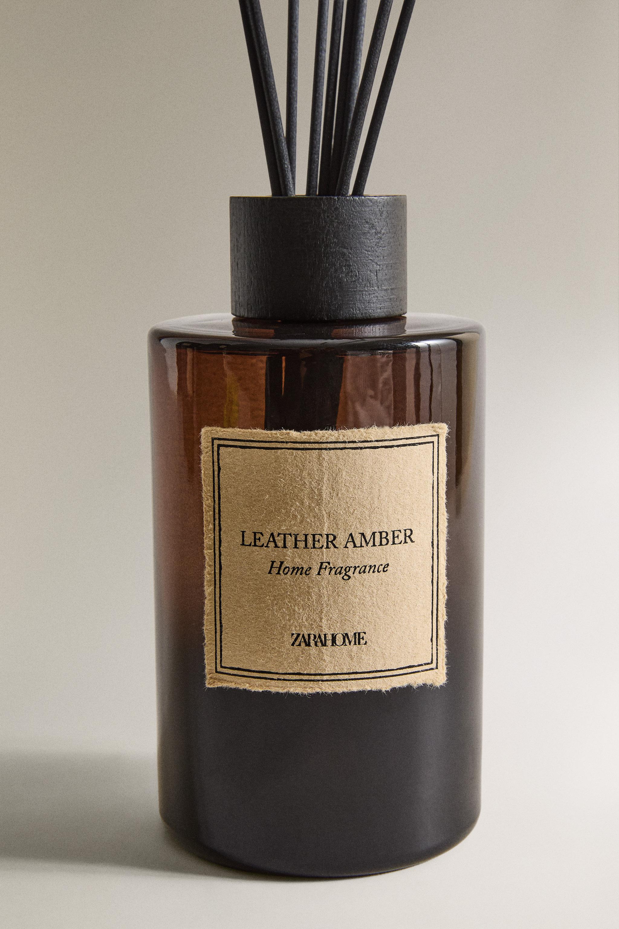 500ML）LEATHER AMBER リードディフューザー - ブラック | ZARA Japan
