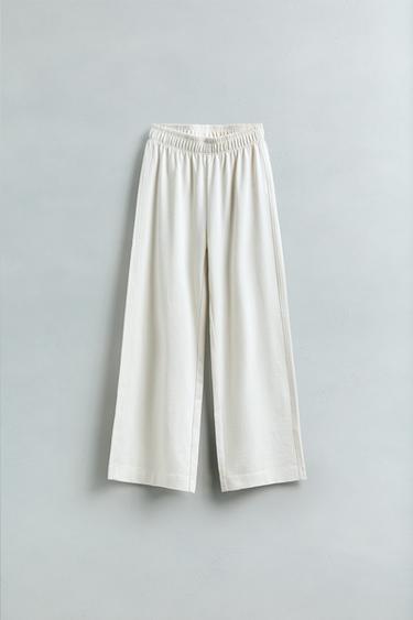 WIDE-LEG-HOSE HEAVY WEIGHT - Cremefarben von Zara