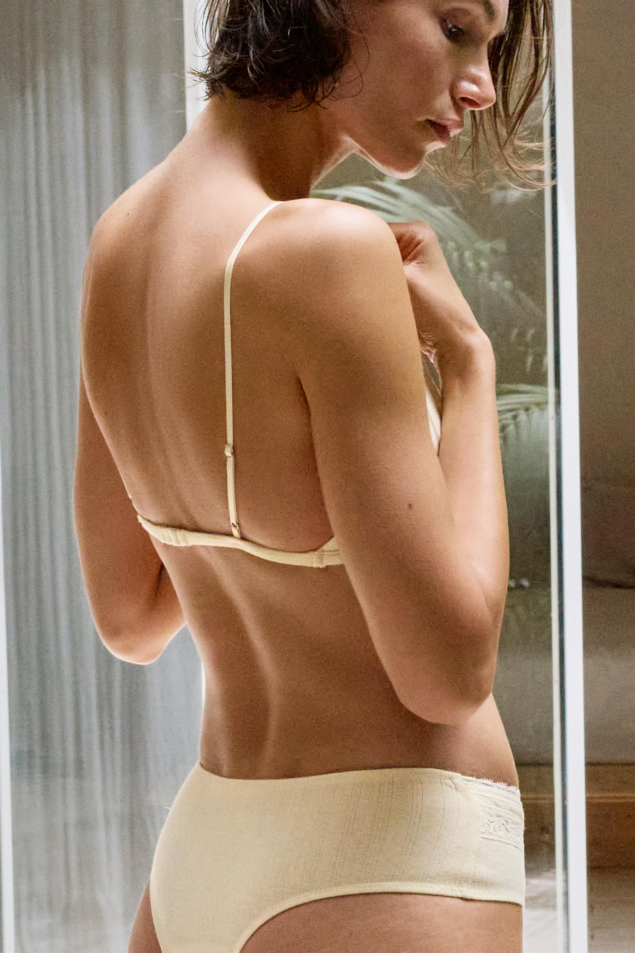 Трусы, кружево, ажурная вязка — Zara — фото 3