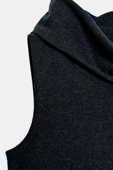 TOP CÔTELÉ DOUX - Gris foncé de Zara - Image 5
