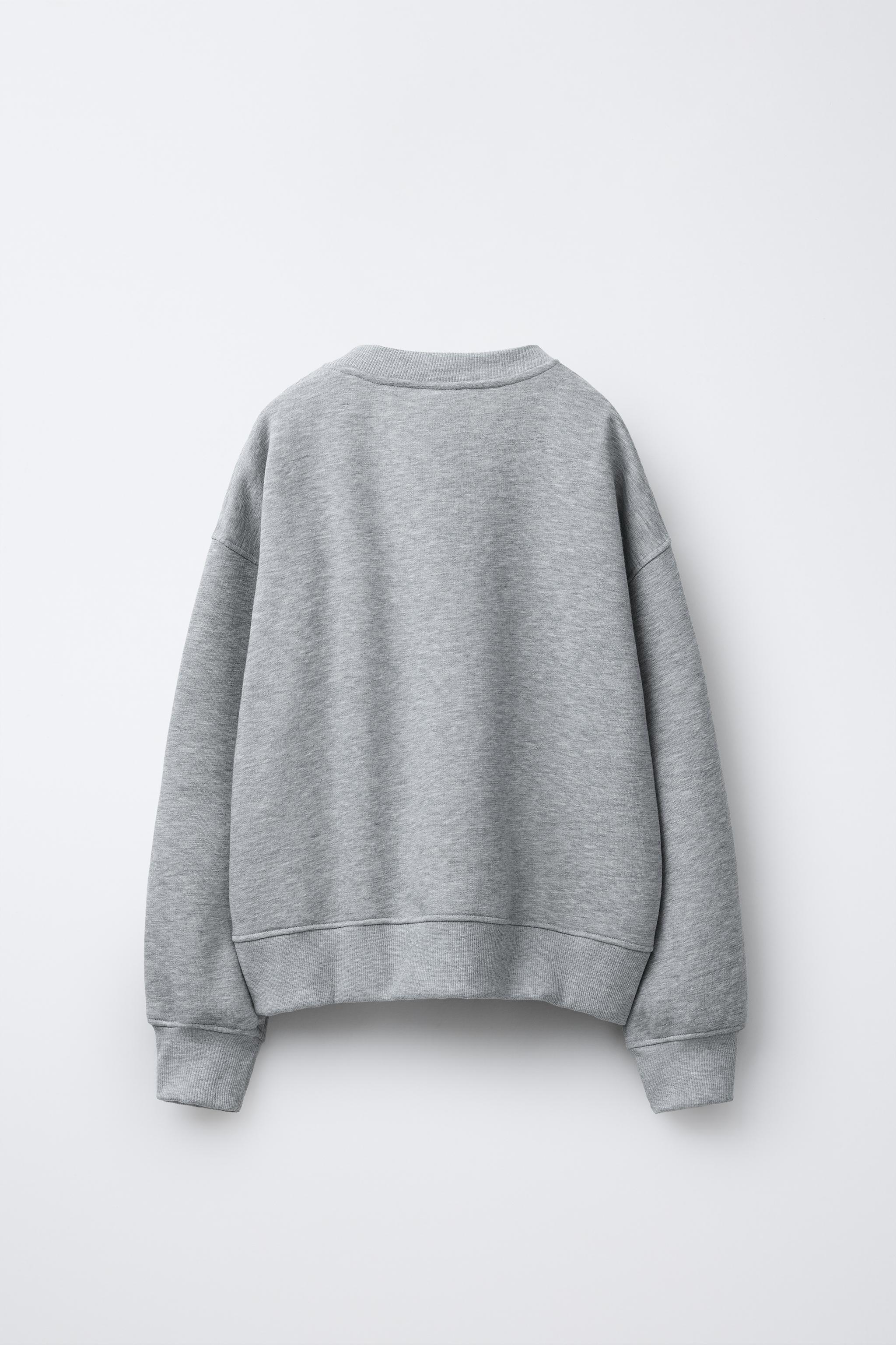 COWGIRL TEXT SWEATSHIRT - Gray marl | ZARA United States