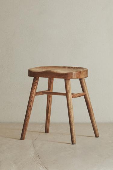 TABOURET BOIS FRÊNE - Marron de Zara - Image 7