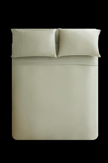 Zara SATEEN DUVET COVER (300 THREAD COUNT) - Green - Image 0