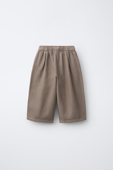 STRUCTURED BALLOON PANTS — Light beige 2