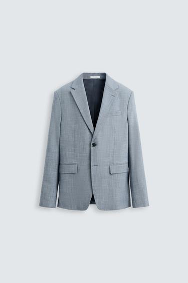 BLAZER TRAJE ESTRUCTURA - Azulado de Zara
