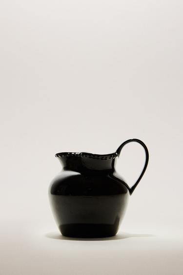 STONEWARE JUG WITH RAISED DESIGN - Brown by Zara - Image 5