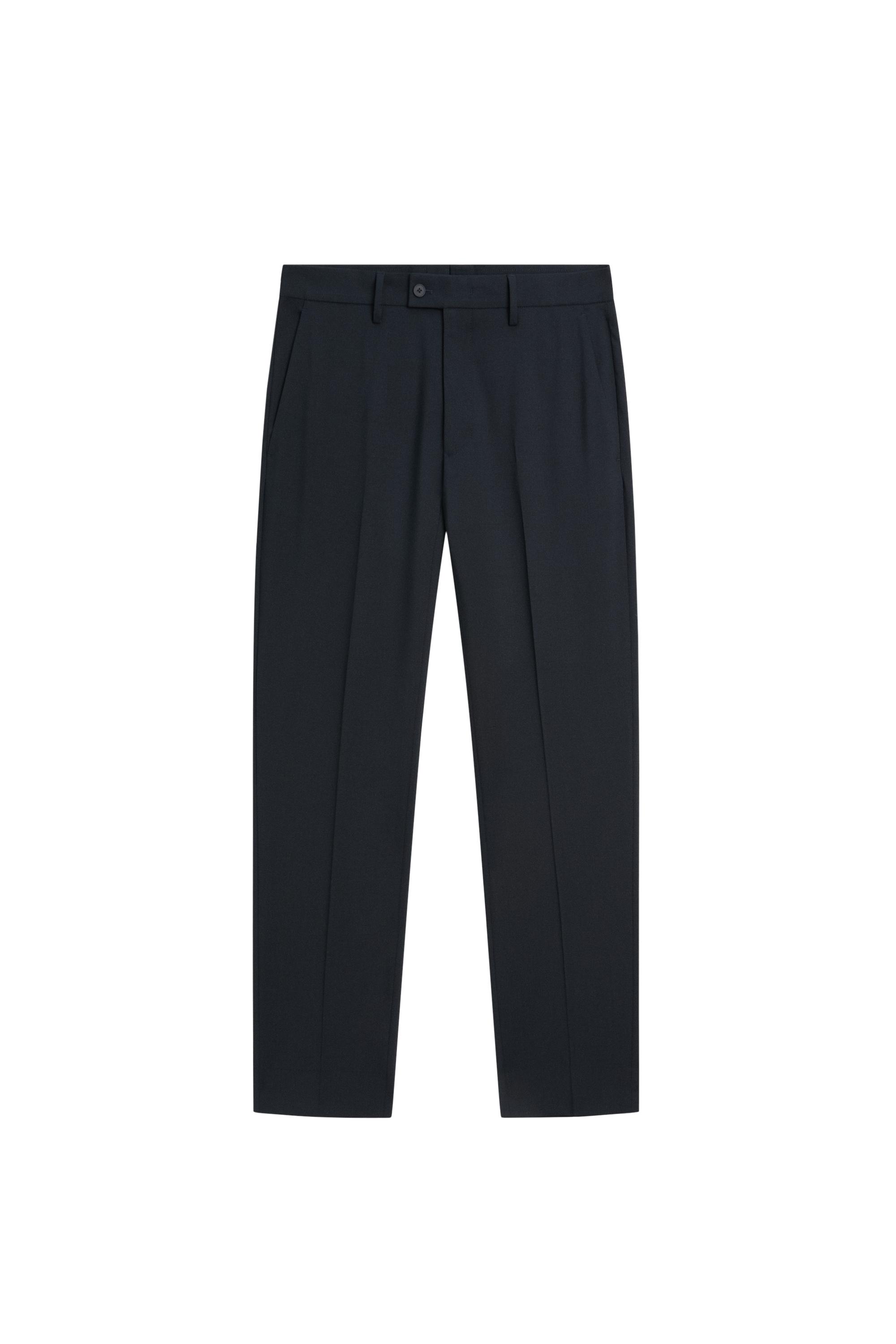 Wool blend suit pants — Navy blue