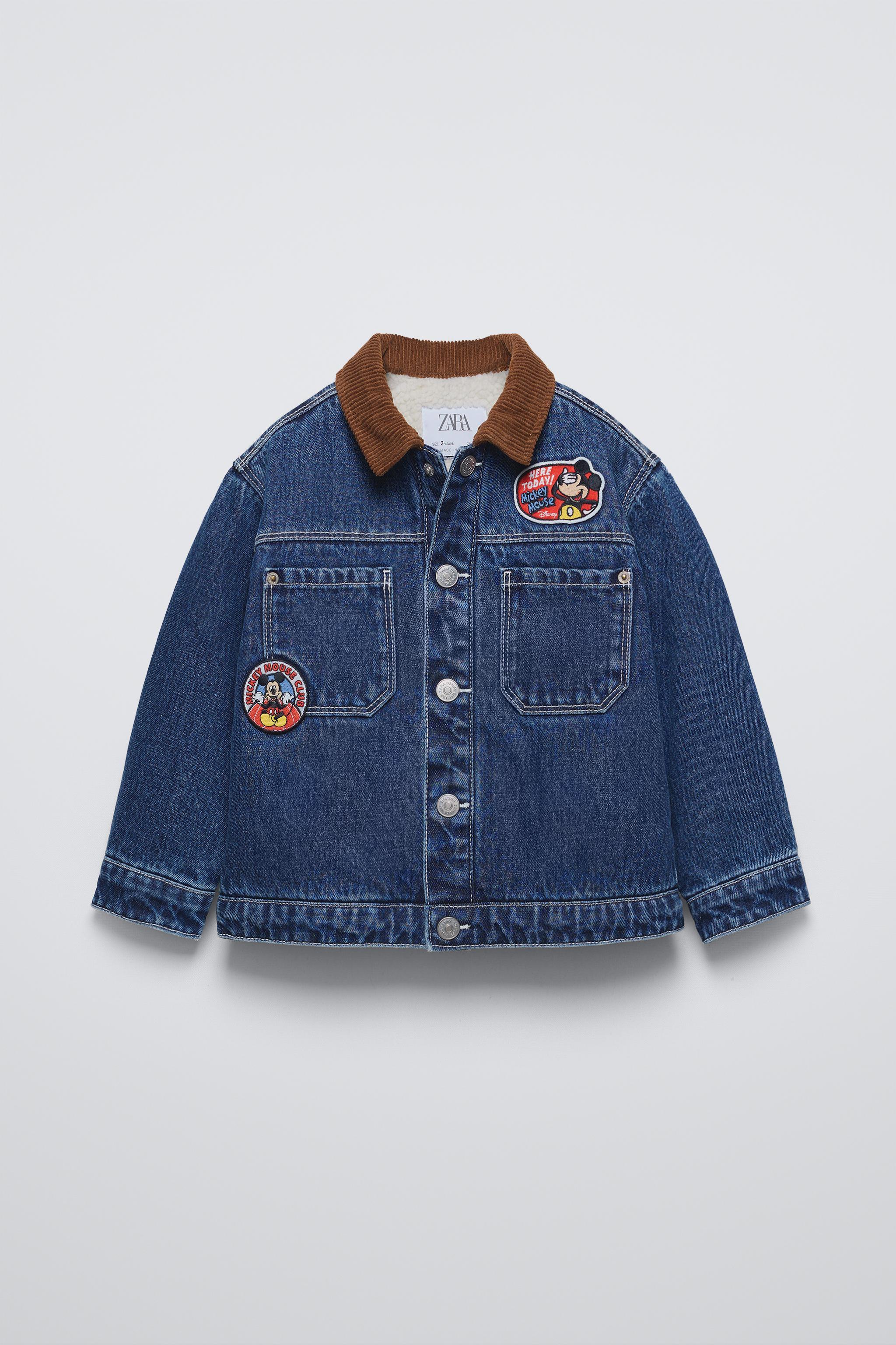 Mickey mouse jean jacket zara on sale