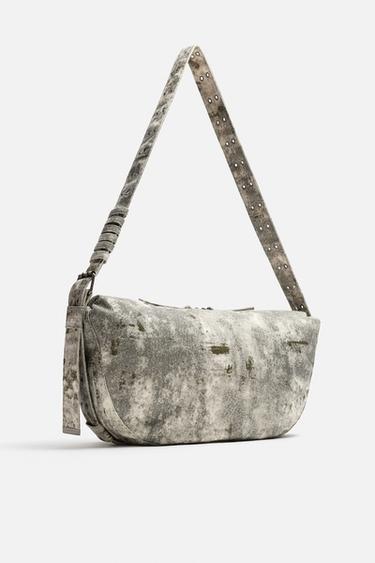 DISTRESSED FABRIC BAG - Black by Zara - Image 5
