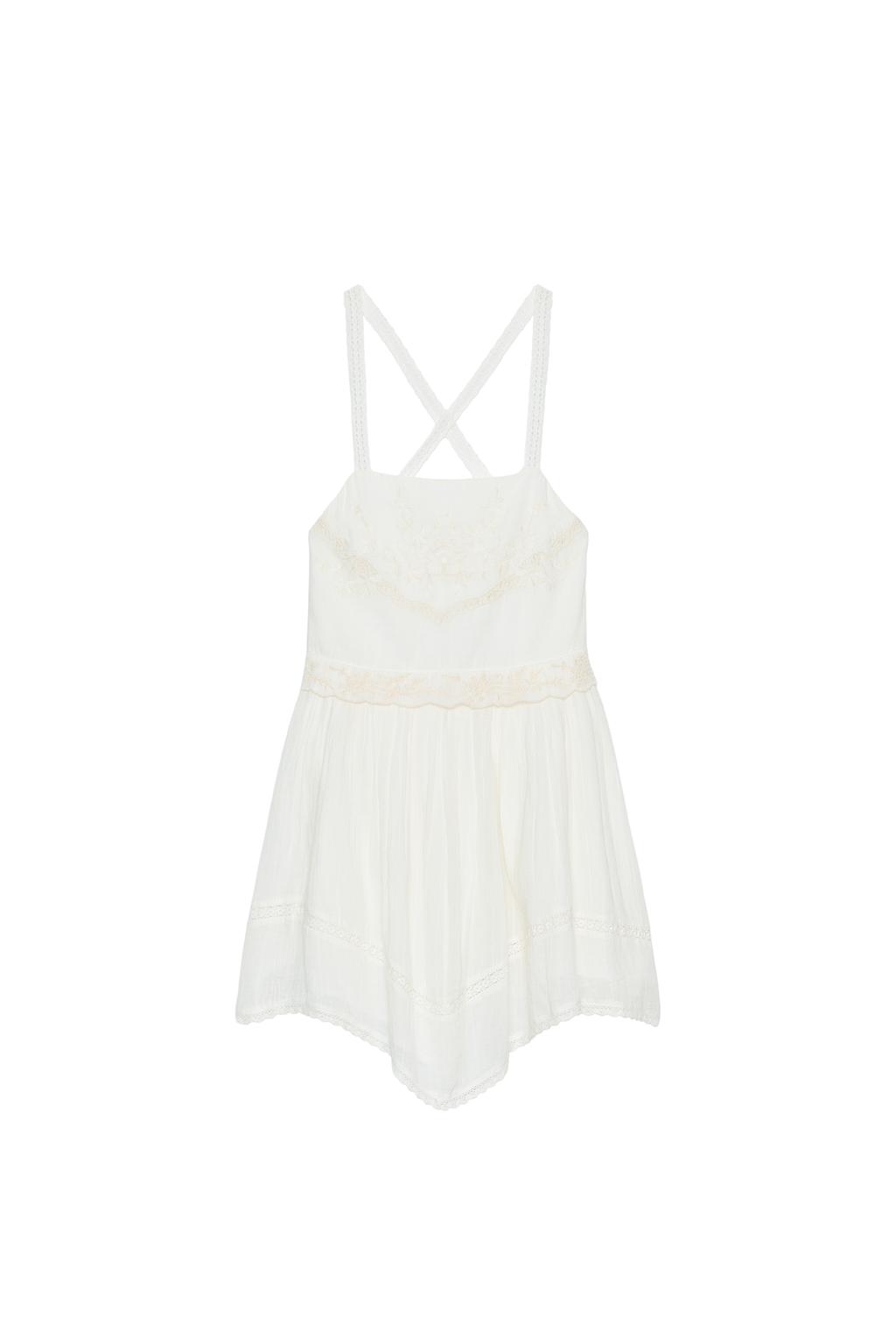 EMBROIDERED CHIFFON MINI DRESS - image 3