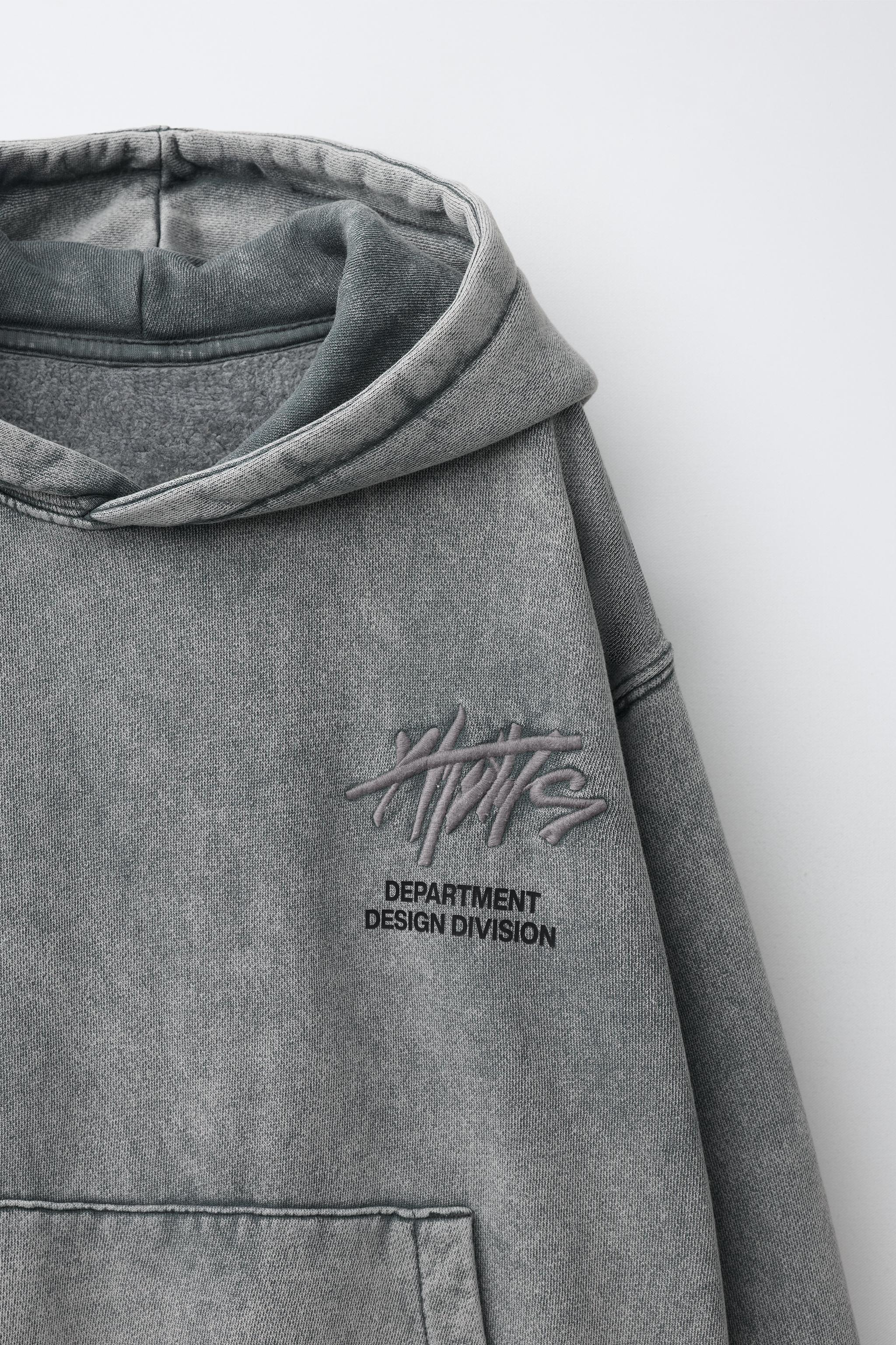 Детские худи Zara WASHED EFFECT WITH TEXT — фото 4