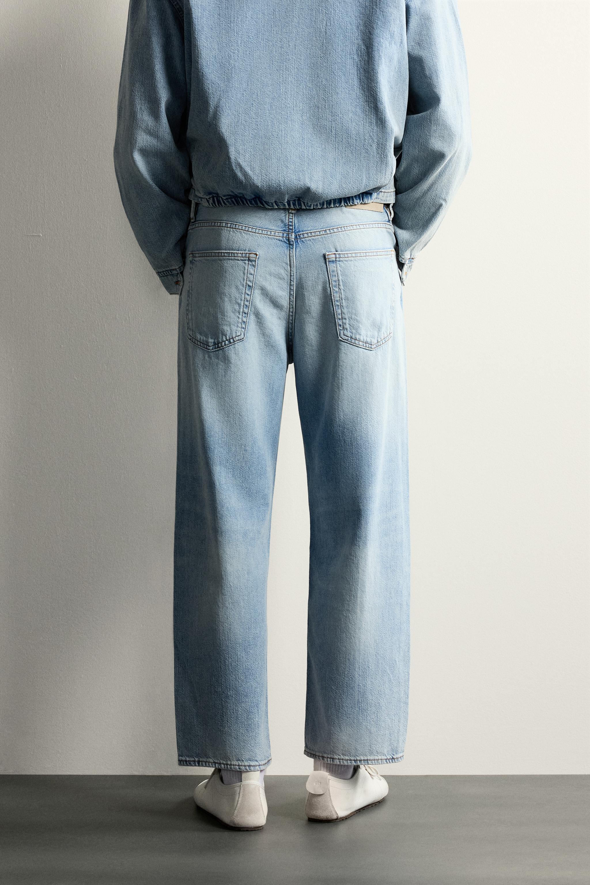 LIGHTWEIGHT REGULAR CROPPED FIT JEANS