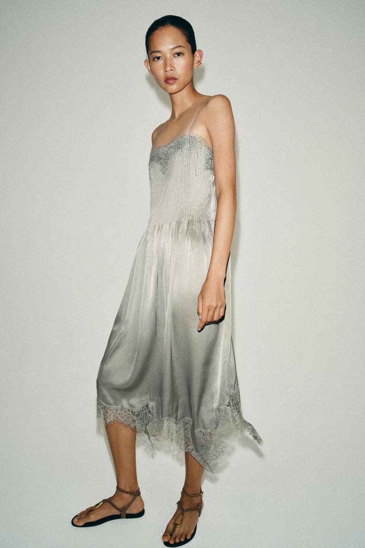Vestido midi de encaje ZW COLLECTION 5