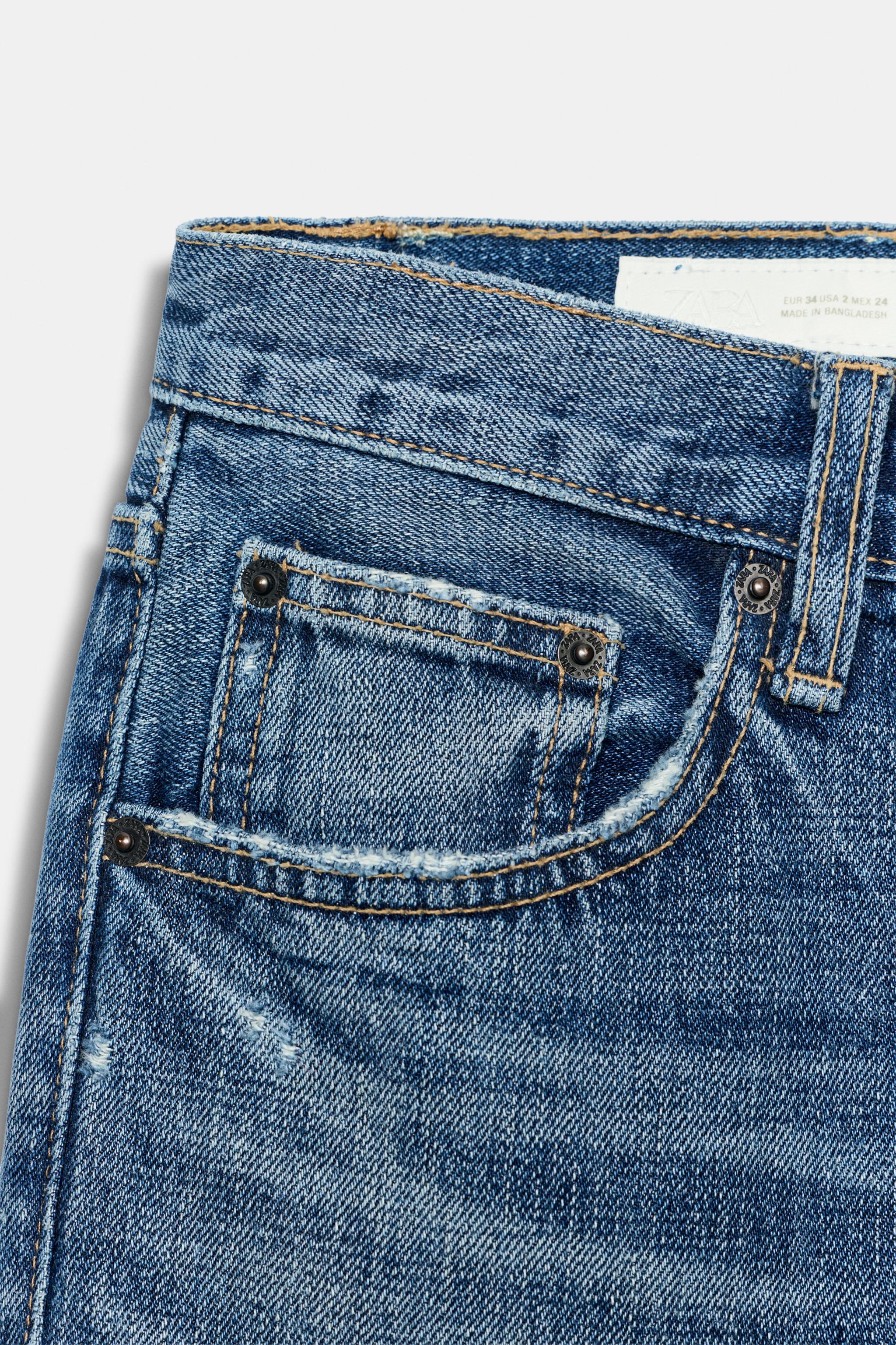TRF MID-RISE STRAIGHT FIT JEANS