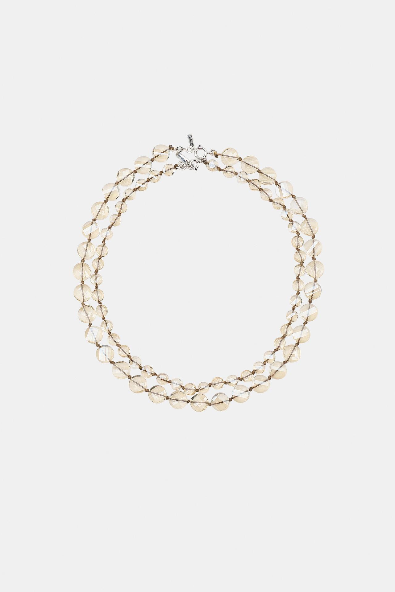 PACK OF 2 CRYSTAL PIECE NECKLACES — 990