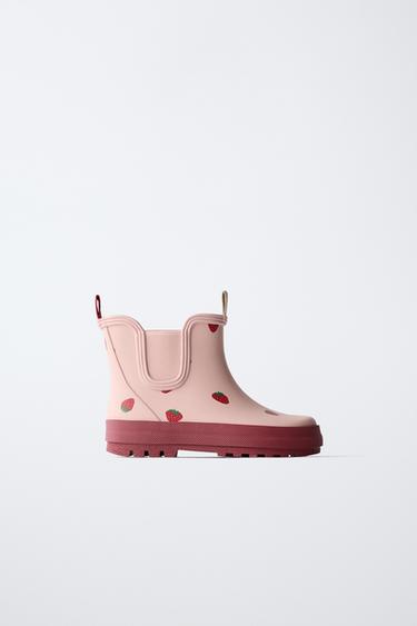 წყალგაუმტარი ბოტები მარწყვი - Zara-ს Pink