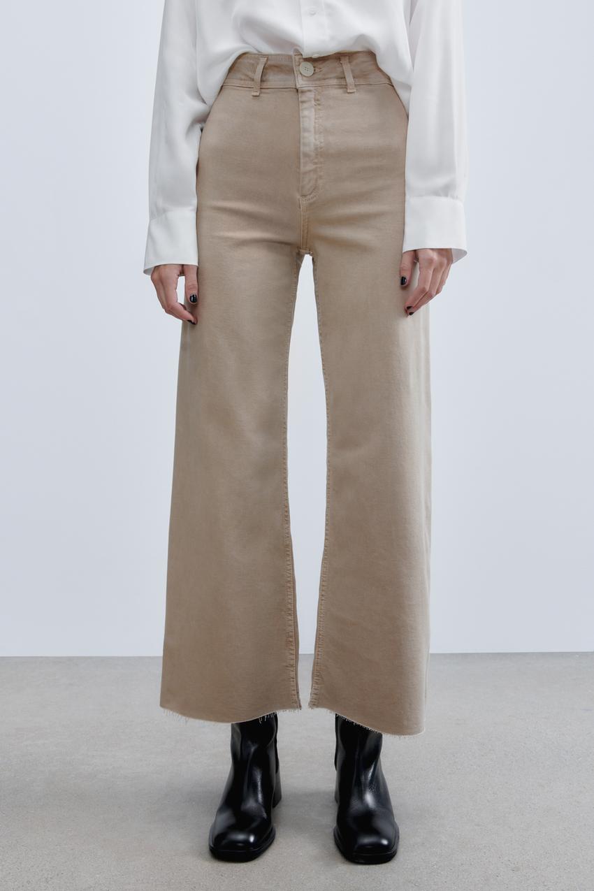 Zara high waisted pants in brown