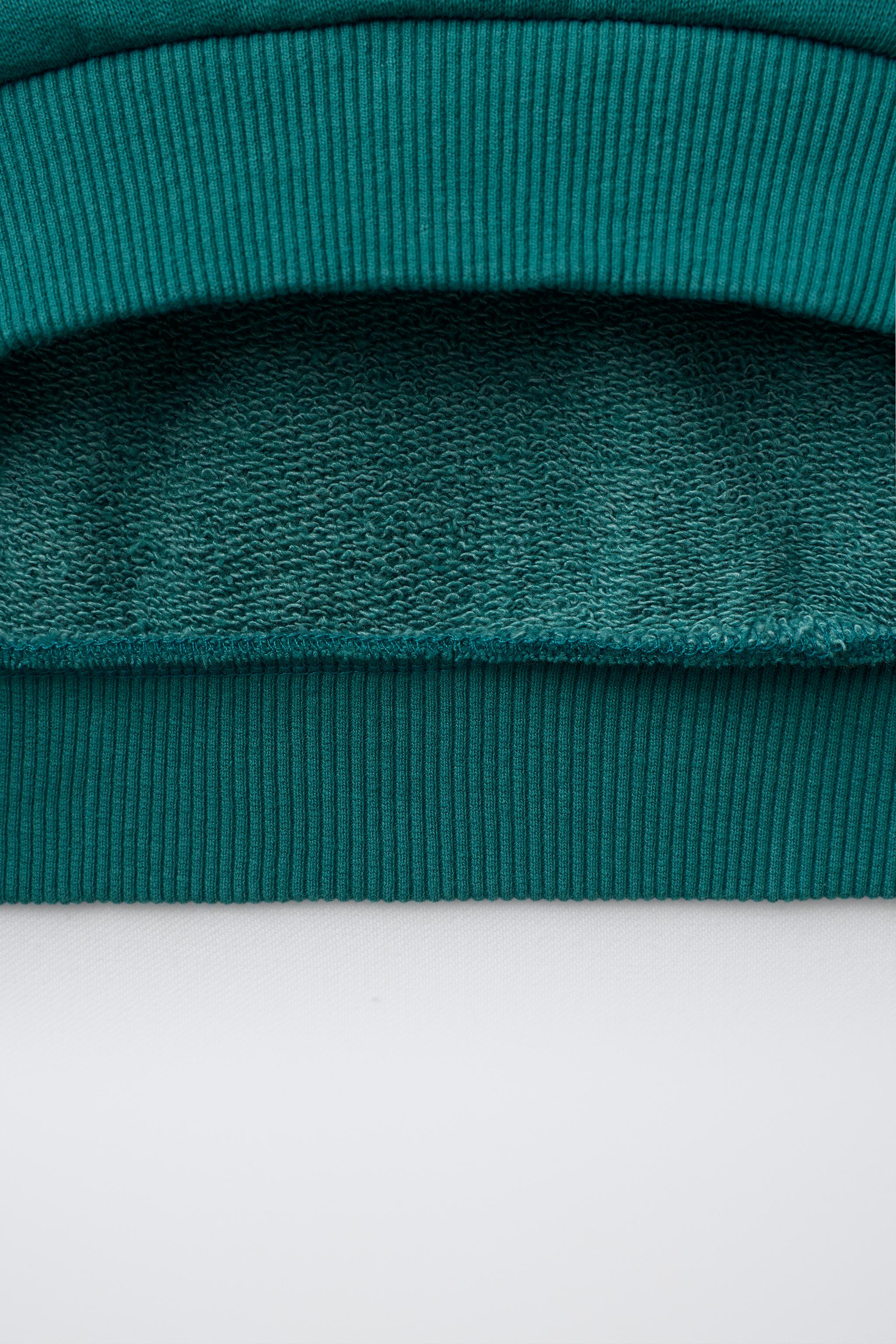 Детские худи Zara EMBROIDERED PATCH SWEATSHIRT — фото 5