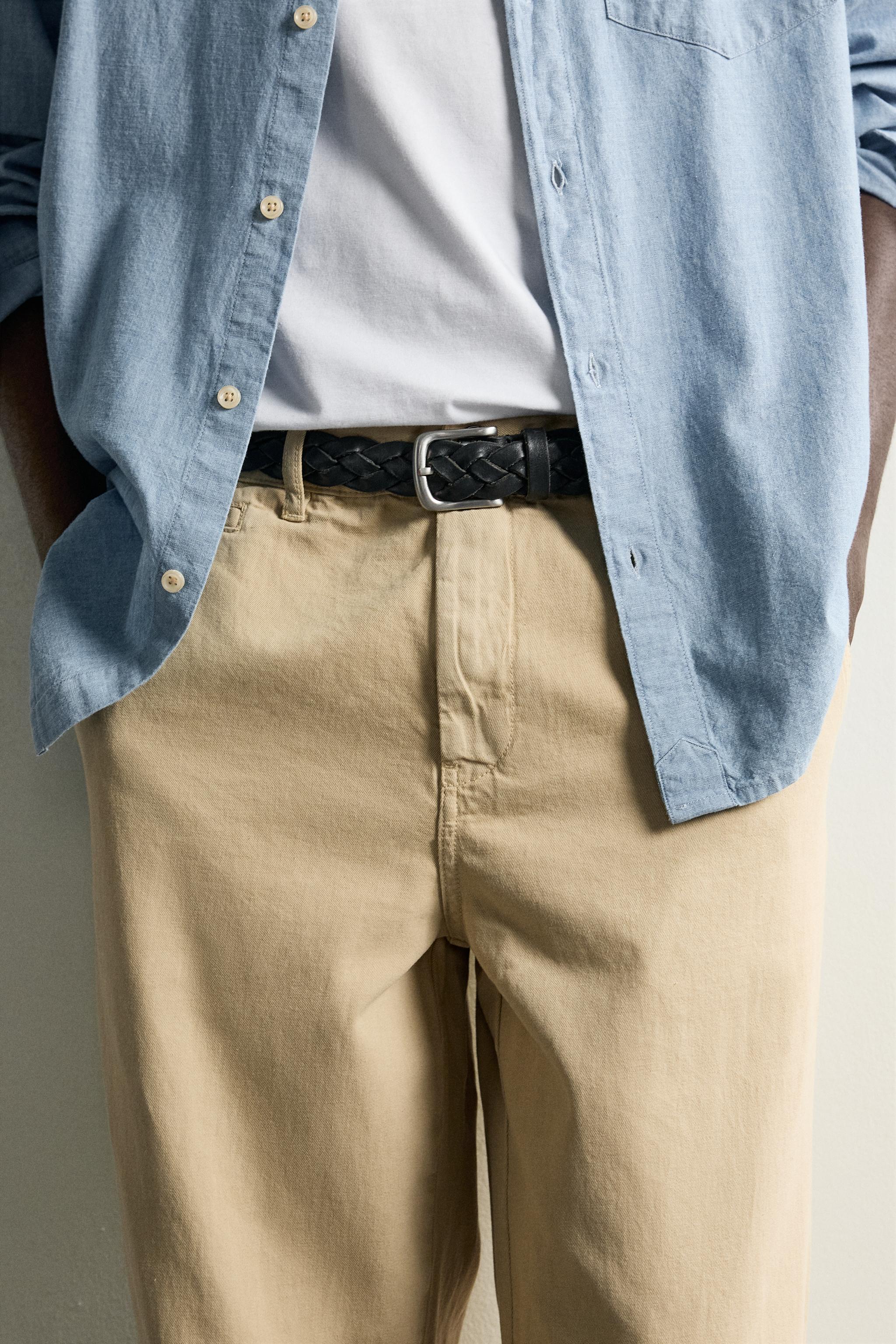 Zara STRAIGHT FIT CHINO PANTOLON görsel 5