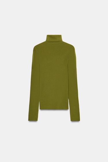 PULL EXTRAFIN 100% LAINE - Vert de Zara - Image 4