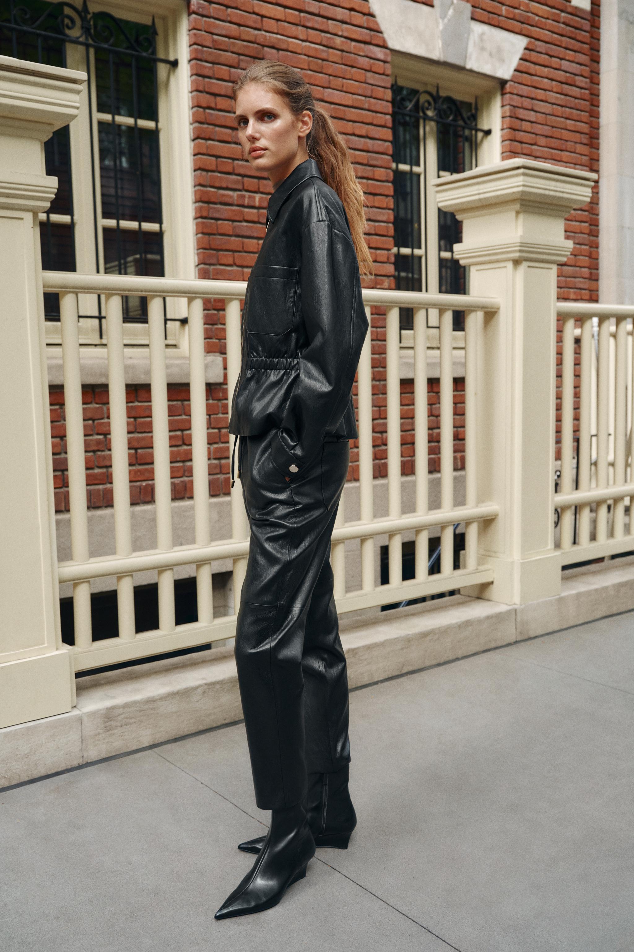 フェイクレザー ジャケット＆パンツ セットアップ | ZARA Japan / 日本