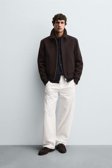 VESTE EN LAINE ET CACHEMIRE MANTECO ® - Marron foncé de Zara - Image 0