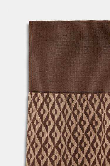 LEGGING THERMIQUE JACQUARD SEAMLESS THERMOLITE® CORE SKI COLLECTION - Marron clair de Zara - Image 7