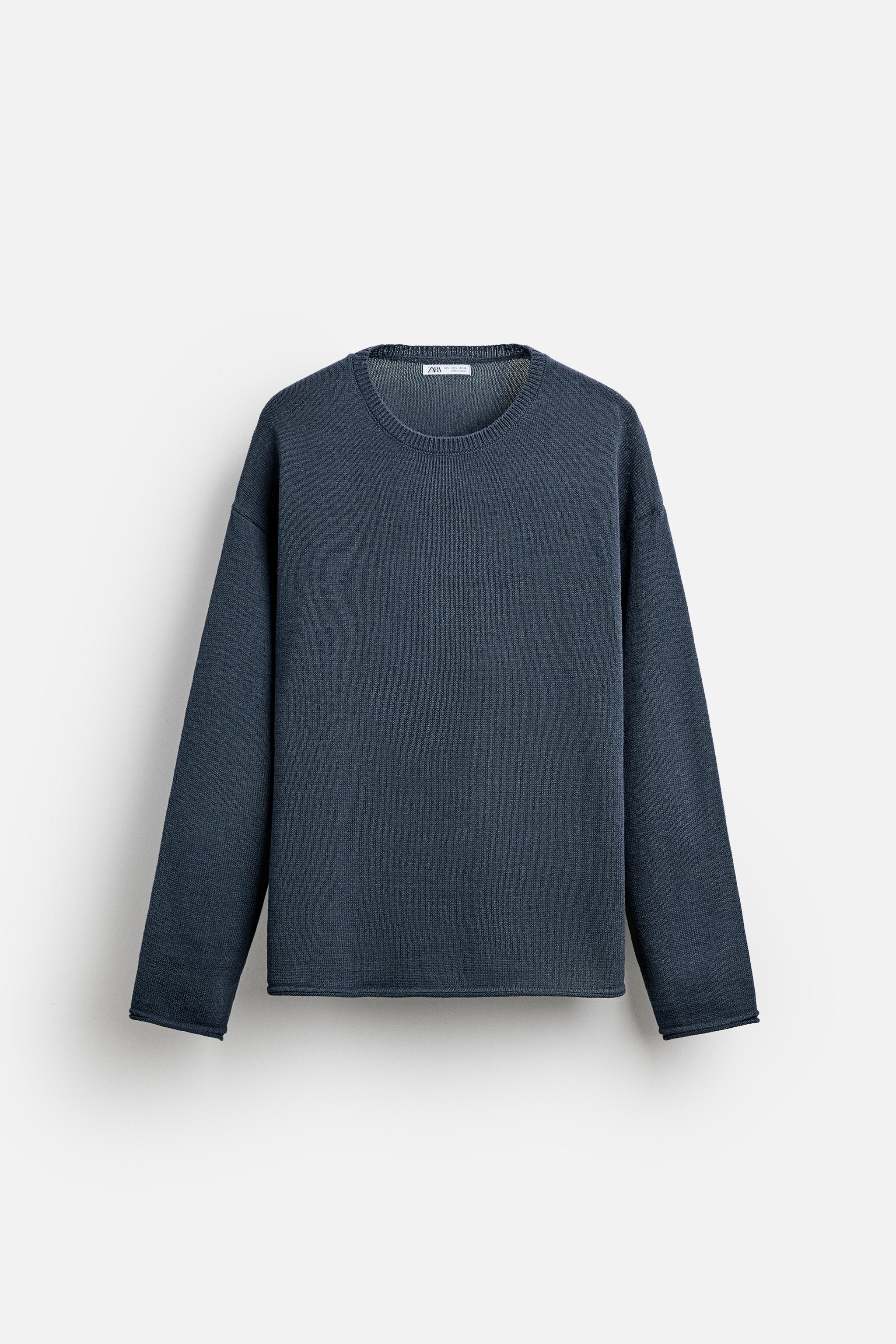 SWEATER WITH RAISED FINISH
