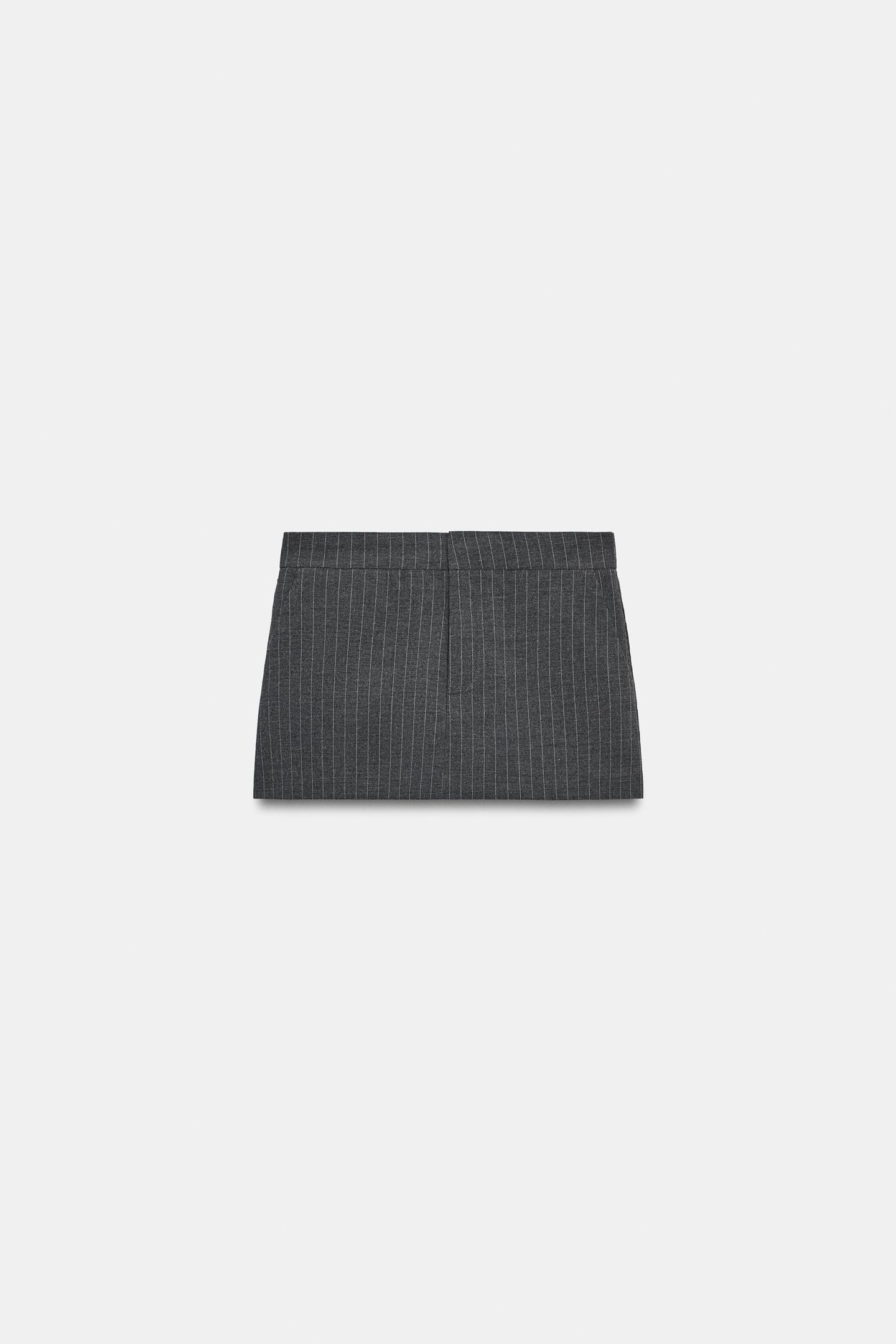 Женская юбка Zara Skirt, цвет: Антрацитовый серый — фото 5