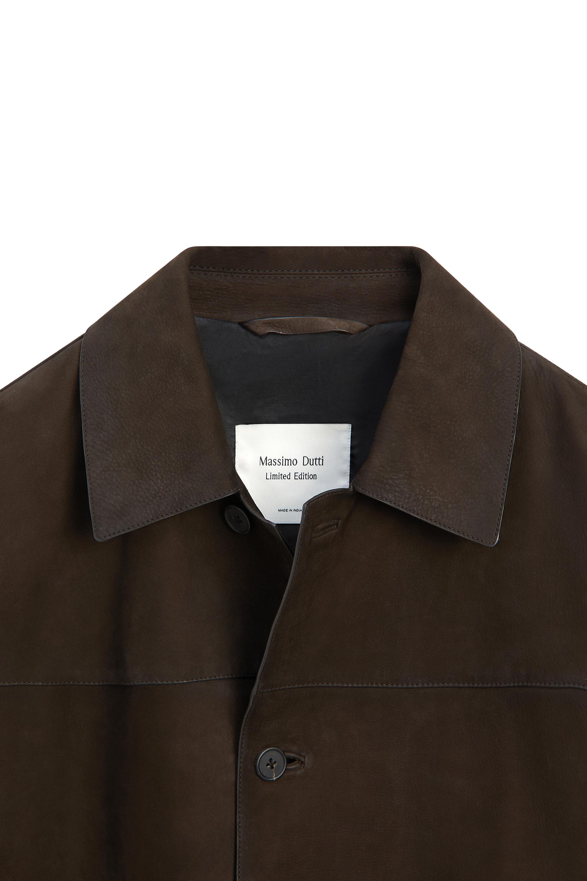 Leather nubuck pocket detail jacket - LIMITED EDITION