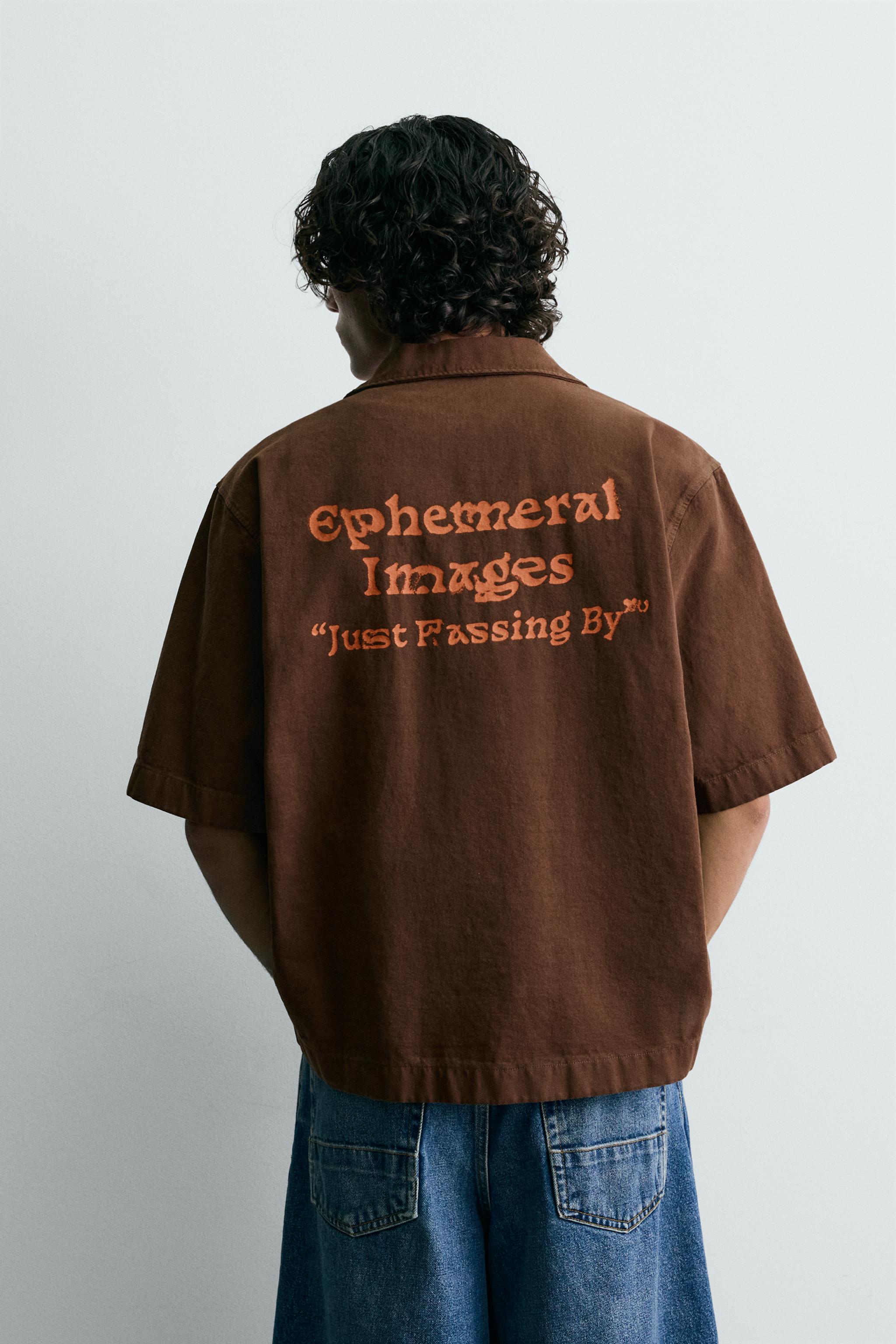 WASHED PRINTED SHIRT