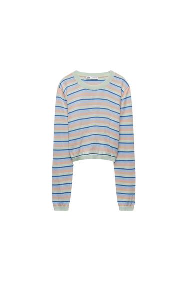 STRIPED KNIT SWEATER