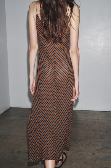 ZW COLLECTION STRIPED CAMISOLE DRESS - Multicoloured by Zara - Image 2