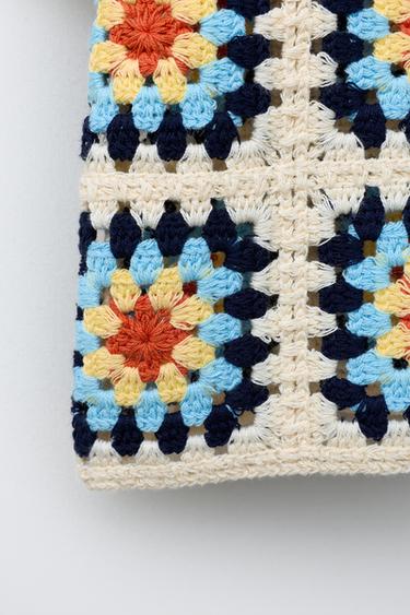 CROCHET KNIT SHIRT - Pastel yellow by Zara - Image 3