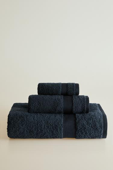 COTTON BATH TOWEL - Ink blue by Zara