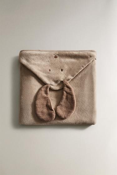 Zaras BEBISHANDDUK MED HUVA OCH HUND - Brun