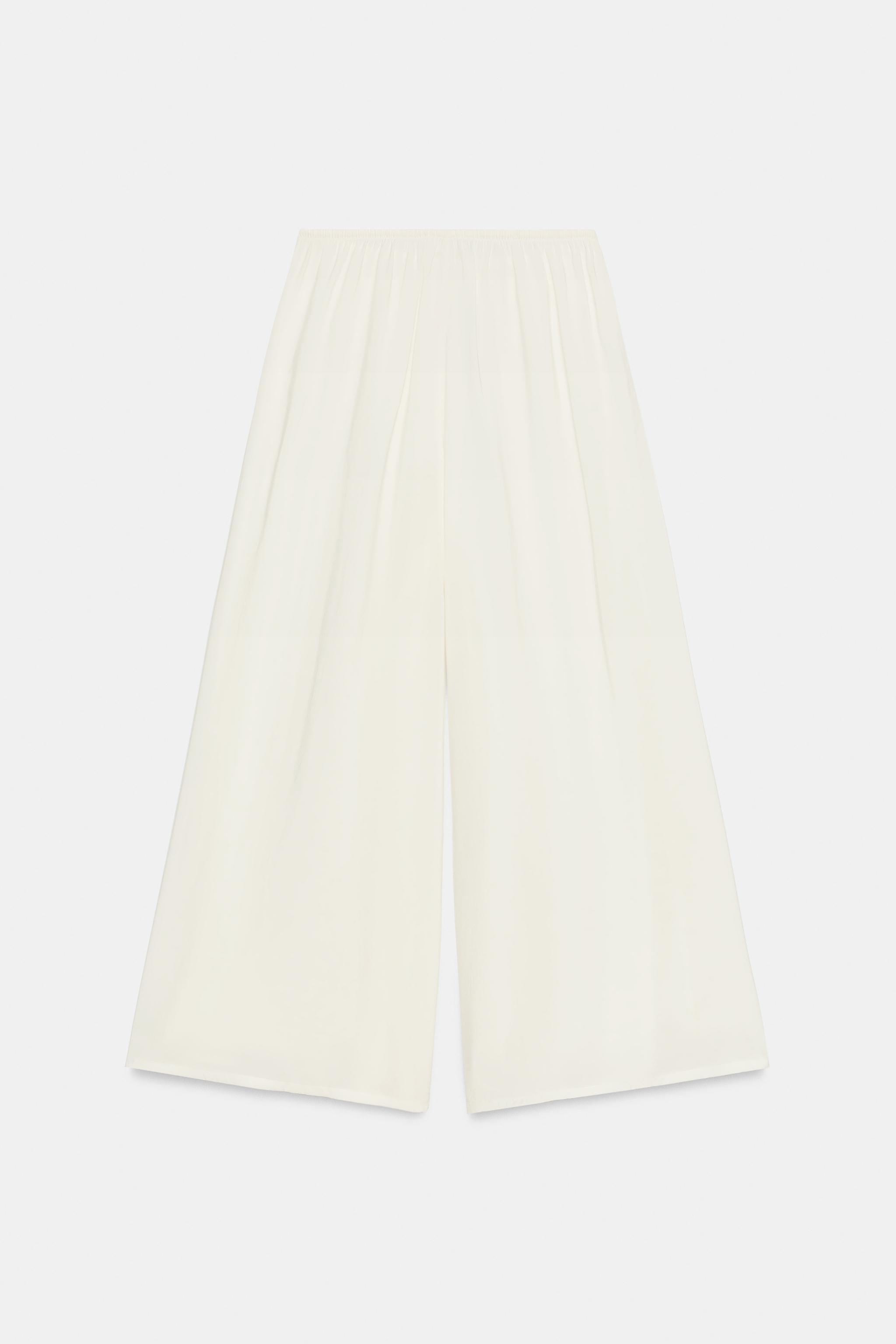PANTALON PALAZZO À CORDONS